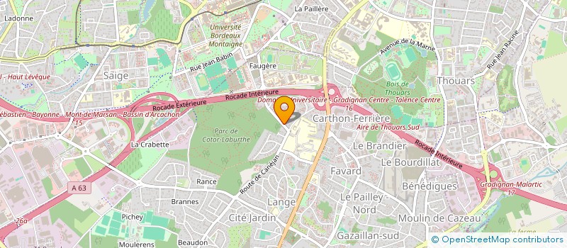 localisation de l'entreprise COLLECTIF OBLAST  GRADIGNAN