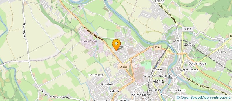 localisation de l'entreprise COLLECTIF OLORONAIS DISTRIB DENREES ALIMENTAIRES  OLORON-SAINTE-MARIE