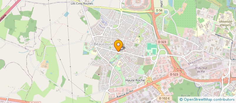 localisation de l'entreprise COLLECTIF OUEST-ANGEVIN POUR L'ACCUEIL DES MIGRANTS à BEAUCOUZE