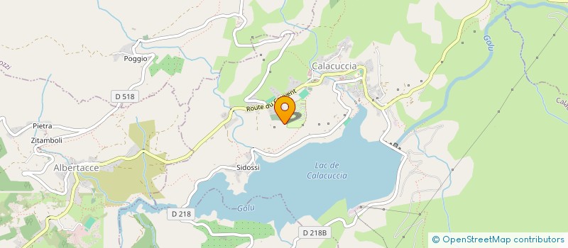 localisation de l'entreprise COLLECTIF PARC PROTECTION ANIMALE REGION CORSE  CALACUCCIA