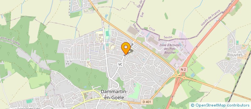 localisation de l'entreprise COLLECTIF PARENTS D'ELEVES DE DAMMARTIN  DAMMARTIN-EN-GOELE