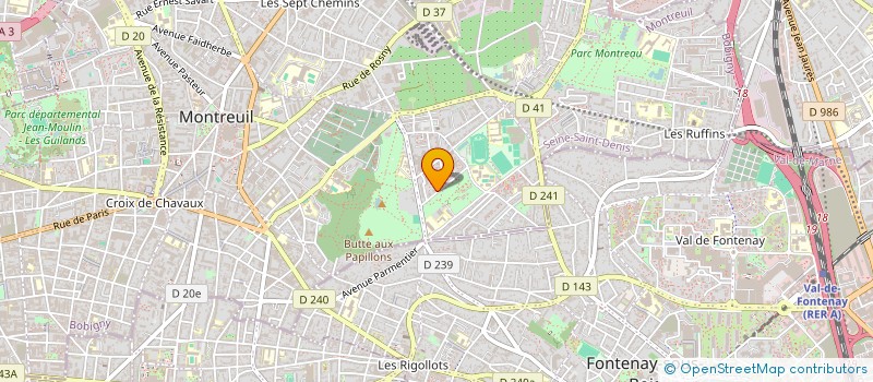 localisation de l'entreprise COLLECTIF PARTAGE à MONTREUIL