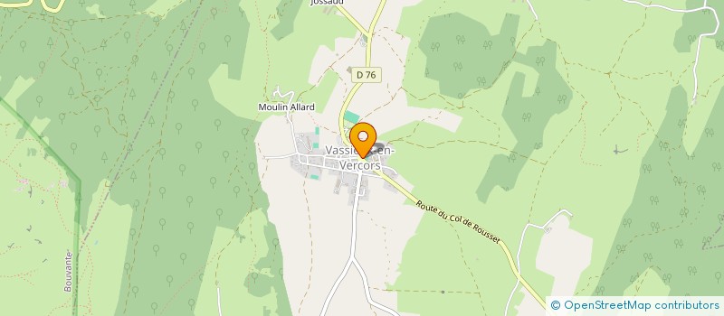 localisation de l'entreprise COLLECTIF PASTORAL DU ROYANS VERCORS ET CONTREFORTS  VASSIEUX-EN-VERCORS