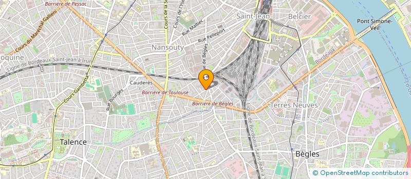 localisation de l'entreprise COLLECTIF PENSER/PANSER LES SOINS PSYCHIQUES DE L'ENFANT ET DE L'ADOLESCENT à BORDEAUX
