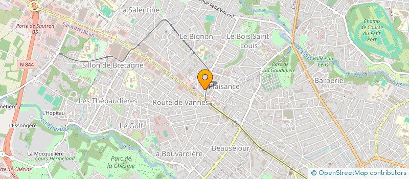 localisation de l'entreprise COLLECTIF PLAISANCE à ORVAULT