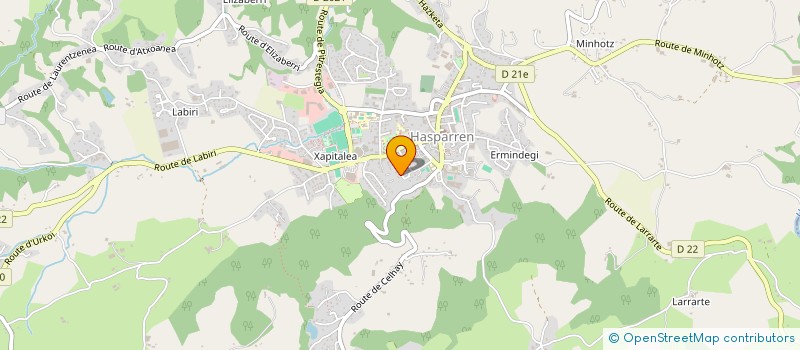 localisation de l'entreprise COLLECTIF POM POM POM  HASPARREN