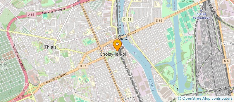 localisation de l'entreprise COLLECTIF POUR L'HISTOIRE DE L'ESCLAVAGE à CHOISY-LE-ROI