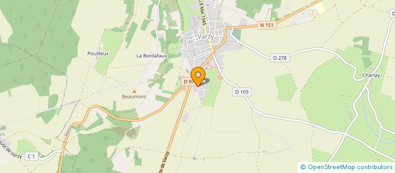 localisation de l'entreprise COLLECTIF POUR L HISTOIRE DE L UNEF 1971 2001  VARZY