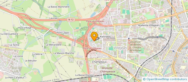 localisation de l'entreprise COLLECTIF POUR L OUVERTURE AU DIGITAL A L EDUCATION ET A L APPRENTISSAGE-RENNES (CODEA RENNES) à RENNES