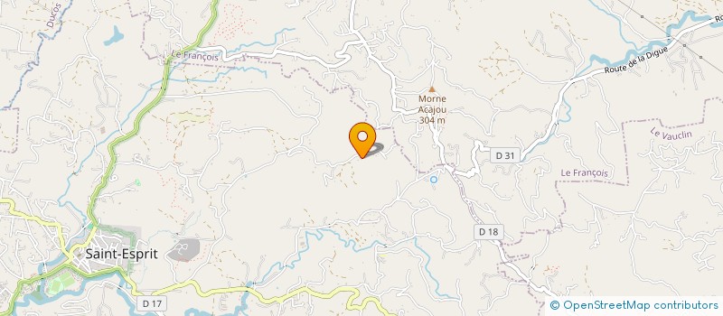 localisation de l'entreprise COLLECTIF POUR LA FORMATION DES PAYSANS/PAYSANNES DE MARTINIQUE (COFPM).  SAINT-ESPRIT
