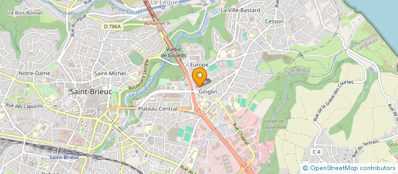localisation de l'entreprise COLLECTIF POUR LA PAIX EN EX-YOUGOSLAVIE à SAINT-BRIEUC