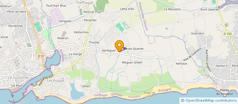 localisation de l'entreprise COLLECTIF POUR LA PROMOTION DE LA LECTURE EN PAYS BIGOUDEN  TREFFIAGAT