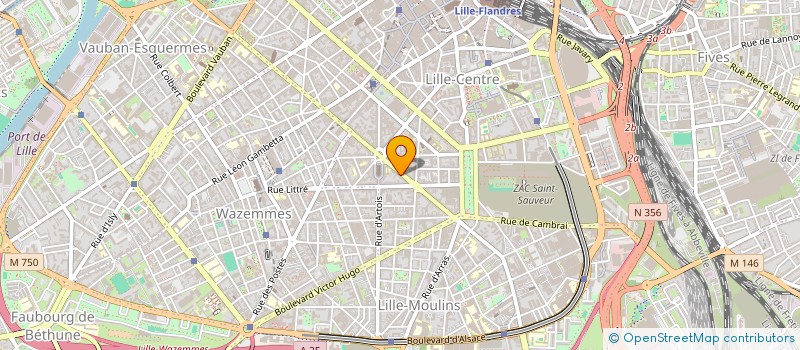 localisation de l'entreprise COLLECTIF POUR LE DEVELOPPEMENT DE LA RADIOLOGIE ET DE L'IMAGERIE MUSCULO-SQUELETTIQUE à LILLE