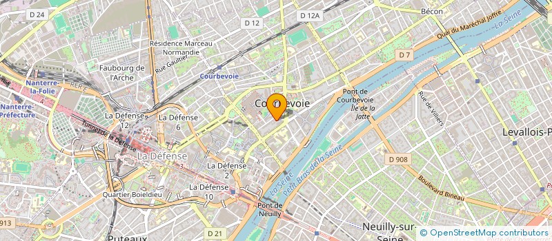 localisation de l'entreprise COLLECTIF POUR LE DEVELOPPEMENT DES STAPS à COURBEVOIE