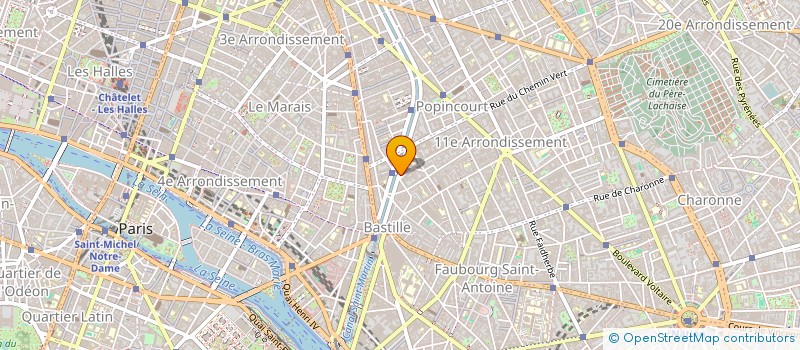 localisation de l'entreprise COLLECTIF POUR UN HABITAT INCLUSIF, PARTICIPATIF ET SYMPA  PARIS