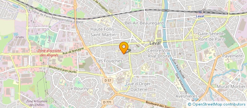 localisation de l'entreprise COLLECTIF PREVENTION MAL-ETRE ET SUICIDE à LAVAL