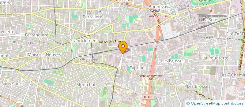 localisation de l'entreprise COLLECTIF RACCORD  VILLEURBANNE