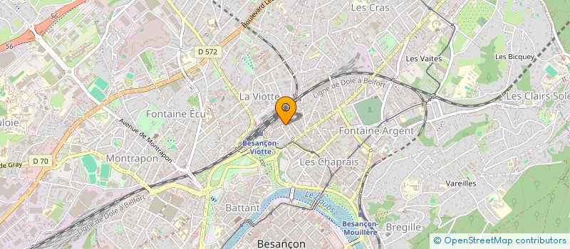 localisation de l'entreprise COLLECTIF RADIO BISONTINE INDEP POPULAIR à BESANCON