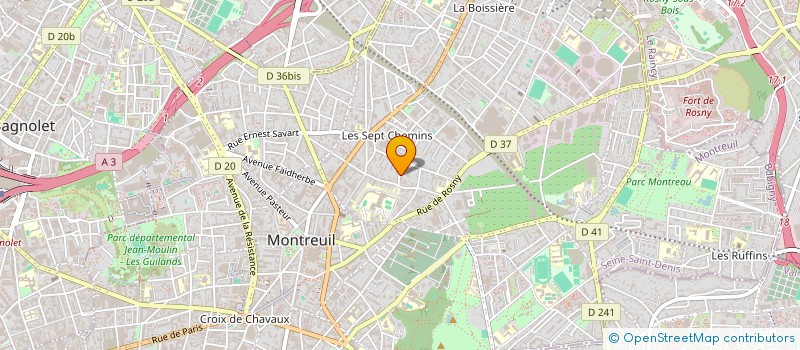 localisation de l'entreprise COLLECTIF RECIDIVA à MONTREUIL