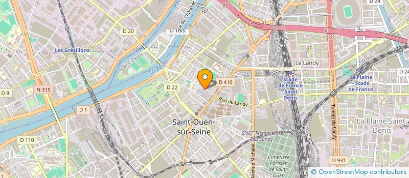 localisation de l'entreprise COLLECTIF REGIONAL DE SOLIDARITE à SAINT-OUEN-SUR-SEINE