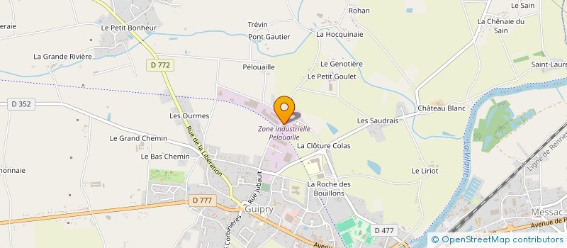 localisation de l'entreprise COLLECTIF RENNAIS D INFORMATION  GUIPRY-MESSAC