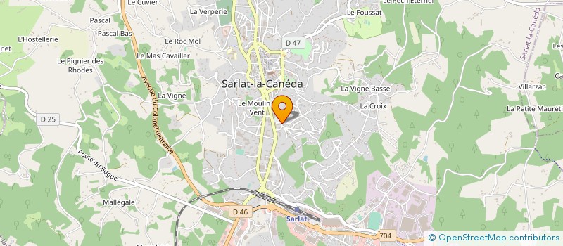 localisation de l'entreprise COLLECTIF RESEAU INSERTION DORDOGNE à SARLAT-LA-CANEDA