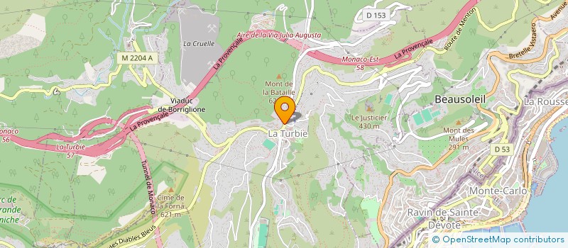 localisation de l'entreprise COLLECTIF ROUGE ET BLANC  BEAUSOLEIL