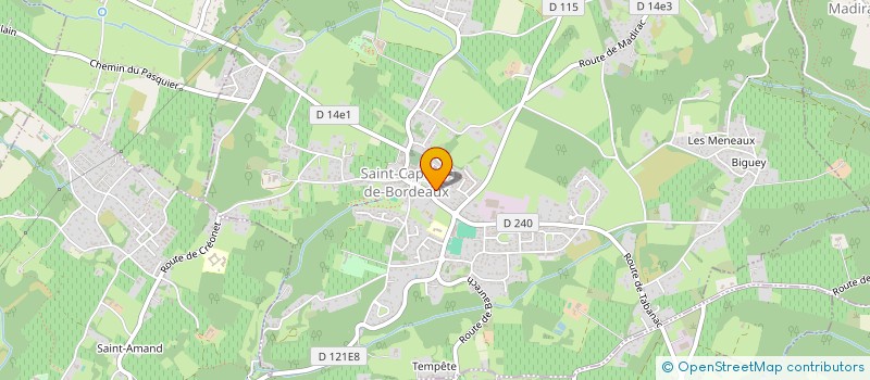 localisation de l'entreprise COLLECTIF SANTE à SAINT-CAPRAIS-DE-BORDEAUX