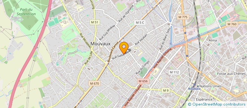 localisation de l'entreprise COLLECTIF SANTE EN DANGER  MOUVAUX