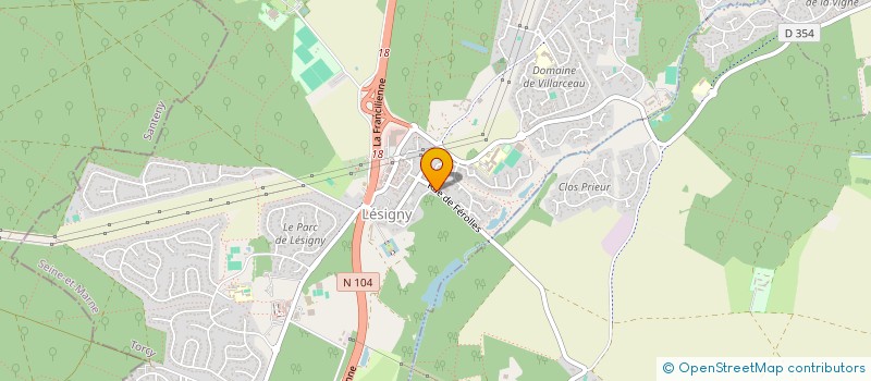 localisation de l'entreprise COLLECTIF SCENES 77  LESIGNY