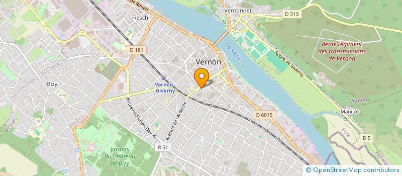 localisation de l'entreprise COLLECTIF SOIGN EURE COEUR DE VERNON  VERNON