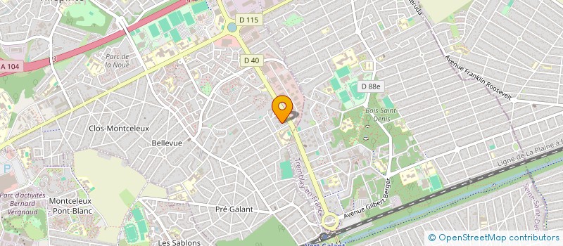 localisation de l'entreprise COLLECTIF SOLIDARITE HABITAT LES MERISIERS à VILLEPINTE