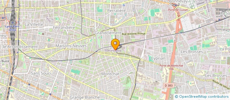 localisation de l'entreprise COLLECTIF SOLIDARITE LYONNAIS  VILLEURBANNE