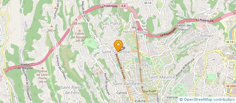 localisation de l'entreprise COLLECTIF SPECTACLE VIVANT 06  NICE