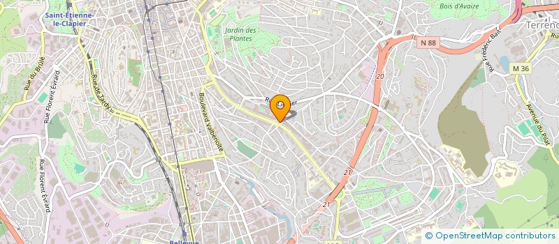 localisation de l'entreprise COLLECTIF TABLES STEPHANOISES  SAINT-ETIENNE