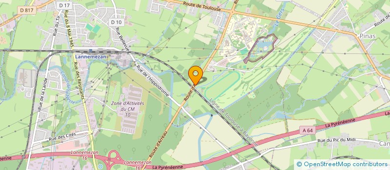 localisation de l'entreprise COLLECTIF TOUS EN SELLE  LANNEMEZAN