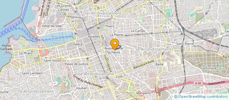 localisation de l'entreprise COLLECTIF TRANSBORDEUR  MARSEILLE