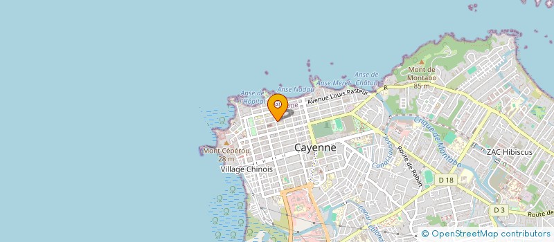 localisation de l'entreprise COLLECTIF TRANSP URBAIN NON URBAIN GUYAN  CAYENNE