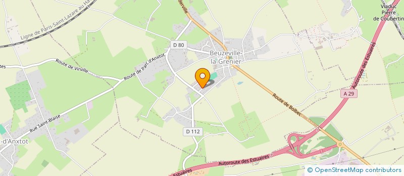 localisation de l'entreprise COLLECTIF UNE HEURE MOINS LE QUART  BEUZEVILLE-LA-GRENIER