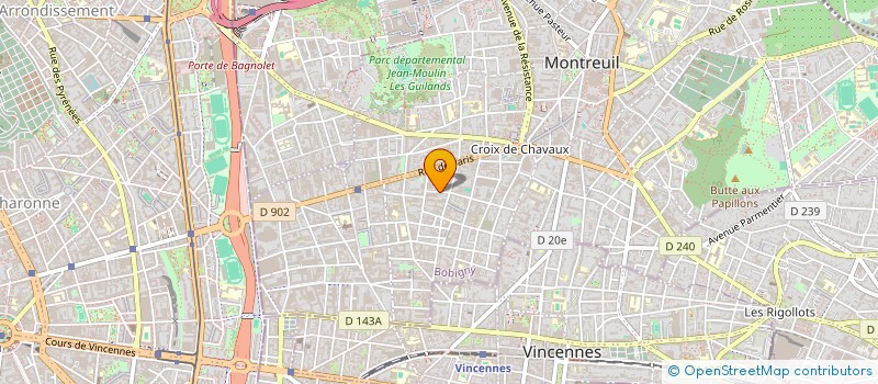 localisation de l'entreprise COLLECTIF UNITAIRE MONTREUILLOIS POUR UNE ALTERNATIVE DE GAUCHE à MONTREUIL