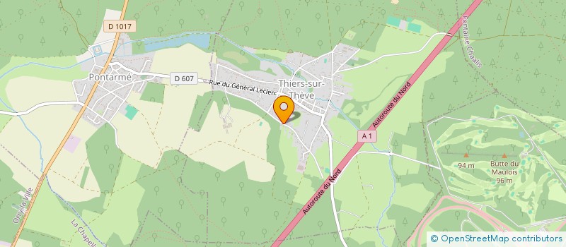 localisation de l'entreprise COLLECTIF URBANISME THIERS SUR THEVE  THIERS-SUR-THEVE