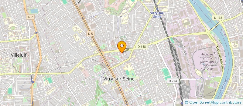 localisation de l'entreprise COLLECTIF V à VITRY-SUR-SEINE