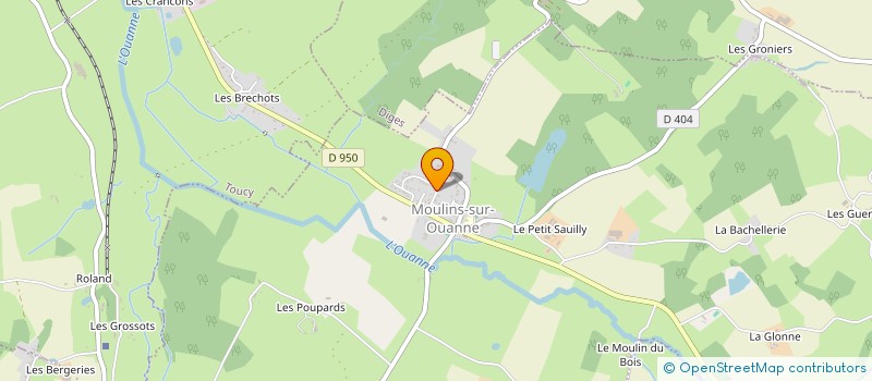 localisation de l'entreprise COLLECTIF VELO BOURGOGNE FRANCHE-COMTE  MOULINS-SUR-OUANNE