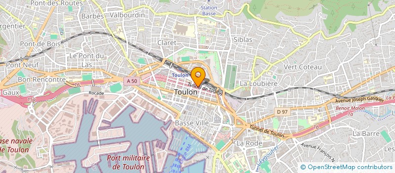 localisation de l'entreprise COLLECTIF VOUTE  TOULON