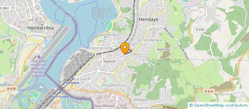 localisation de l'entreprise COLLECTIF VTT URRUGNE à HENDAYE