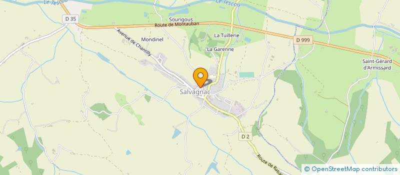 localisation de l'entreprise COLLECTIF VTV  SALVAGNAC