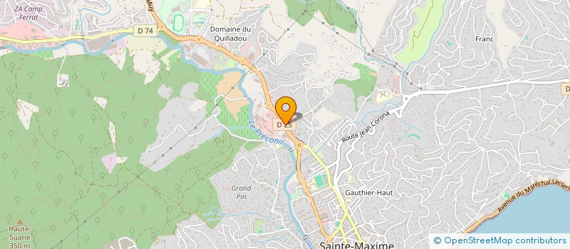 localisation de l'entreprise COLLECTION B  SAINTE-MAXIME