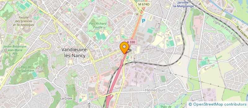 localisation de l'entreprise COLLECTION ET SPORTING AUTO à VANDŒUVRE-LES-NANCY