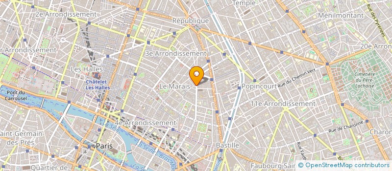 localisation de l'entreprise COLLECTION J.  PARIS