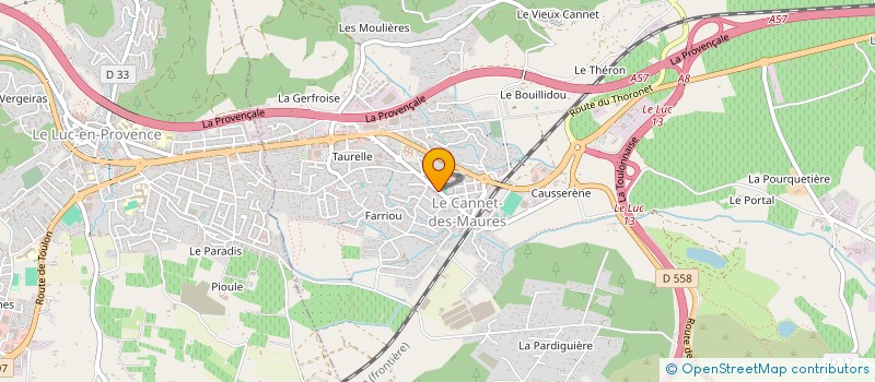 localisation de l'entreprise COLLECTIONNEURS DU CANNET DES MAURES  LE CANNET-DES-MAURES